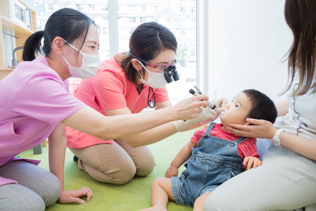 キッズスペースでの診療